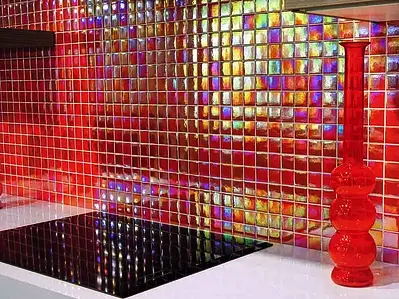 Mosaik, Glas, 33.3x33.3 cm, Oberfläche glänzende