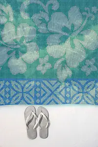 Farve med flere farver, Mosaik flise, Glas, 33.33x33.33 cm, Overflade blank