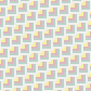 Mosaik, Färg flerfärgade, Glas, 33.33x33.33 cm, Yta blank