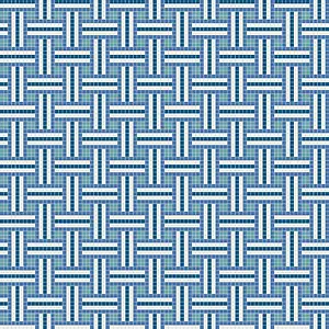 Mosaico, Colore azzurro, Vetro, 33.33x33.33 cm, Superficie lucida