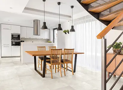 Background tile, Effect concrete, Color grey, Glazed porcelain stoneware, 60x120 cm, Finish antislip