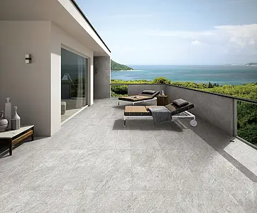 Background tile, Effect other stones, Color grey, Glazed porcelain stoneware, 30.5x61 cm, Finish antislip