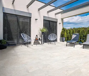 Background tile, Effect other stones, Color beige, Glazed porcelain stoneware, 30.5x61 cm, Finish antislip