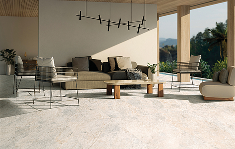 Background tile, Effect other stones, Color beige, Glazed porcelain stoneware, 60x120 cm, Finish antislip