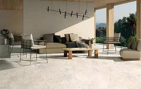 Background tile, Effect other stones, Color beige, Glazed porcelain stoneware, 60x120 cm, Finish antislip