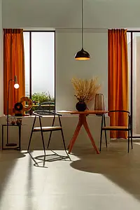 Hintergrundfliesen, Optik beton, Farbe beige, Glasiertes Feinsteinzeug, 120x120 cm, Oberfläche rutschfeste