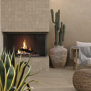 Background tile, Effect other stones, Color beige, Glazed porcelain stoneware, 60x90 cm, Finish antislip