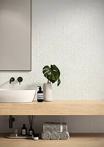 Background tile, Effect unicolor, Color white, Glazed porcelain stoneware, 60x120 cm, Finish matte