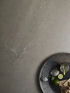 Piastrella di fondo, Effetto pietra,altri tipi di pietre, Colore grigio, Gres porcellanato non smaltato, 75x150 cm, Superficie antiscivolo