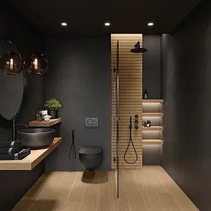 Background tile, Effect wood, Color brown, Unglazed porcelain stoneware, 20x120 cm, Finish antislip