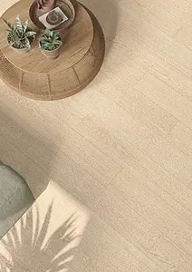 Background tile, Effect wood, Color beige, Unglazed porcelain stoneware, 20x120 cm, Finish antislip