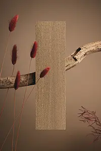 Background tile, Effect wood, Color brown, Unglazed porcelain stoneware, 20x120 cm, Finish antislip