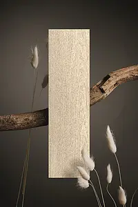 Background tile, Effect wood, Color beige, Unglazed porcelain stoneware, 20x120 cm, Finish antislip