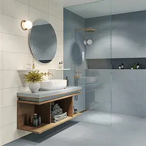 Background tile, Effect resin, Color sky blue, Glazed porcelain stoneware, 60x60 cm, Finish matte