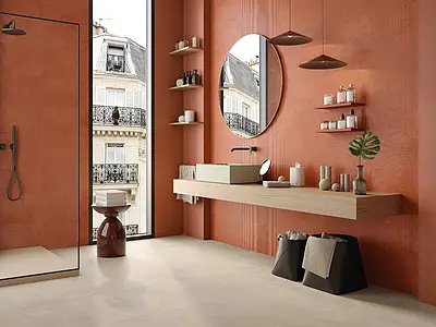 Background tile, Effect resin, Color beige, Glazed porcelain stoneware, 60x60 cm, Finish matte