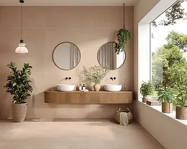 Background tile, Effect resin, Color beige, Glazed porcelain stoneware, 60x60 cm, Finish matte