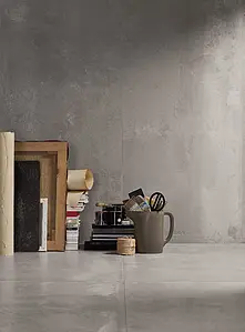 Background tile, Effect metal, Color grey, Style loft, Unglazed porcelain stoneware, 60x120 cm, Finish matte