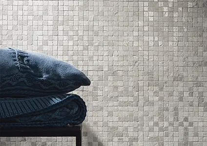 Mosaic tile, Effect stone, Color grey, Unglazed porcelain stoneware, 30x30 cm, Finish matte