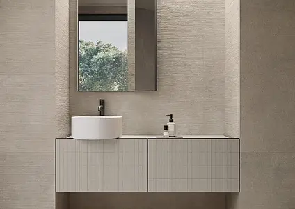 Background tile, Effect concrete, Color grey, Unglazed porcelain stoneware, 120x280 cm, Finish antislip