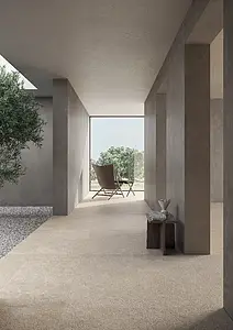 Background tile, Effect concrete, Color grey, Unglazed porcelain stoneware, 120x280 cm, Finish antislip