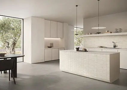 Background tile, Effect concrete, Color grey, Unglazed porcelain stoneware, 120x120 cm, Finish antislip