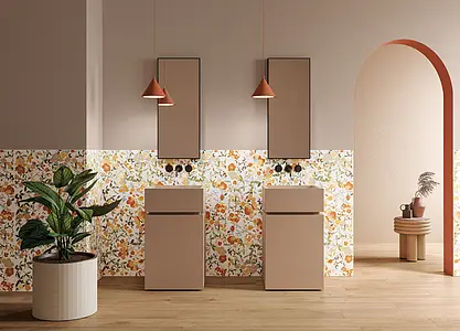 Background tile, Effect unicolor, Color brown, Unglazed porcelain stoneware, 120x280 cm, Finish matte