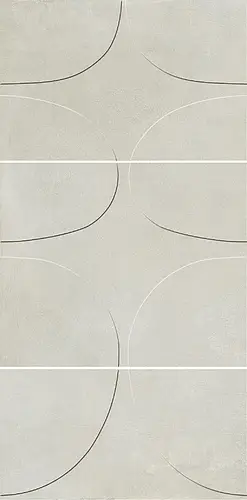 Impronta Italgraniti, I Cementi, FL01DLT_I CEMENTI WHITE DECORO LITO 3D