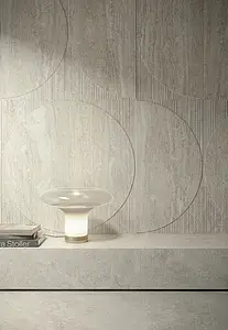 Background tile, Effect travertine, Color grey, Unglazed porcelain stoneware, 60x120 cm, Finish matte