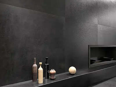 Basistegels, Effect steenlook,andere soorten steen, Kleur zwarte, Ongeglazuurd porseleinen steengoed, 120x120 cm, Oppervlak mat