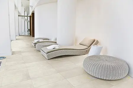 Background tile, Effect concrete, Color white, Glazed porcelain stoneware, 30x60 cm, Finish matte