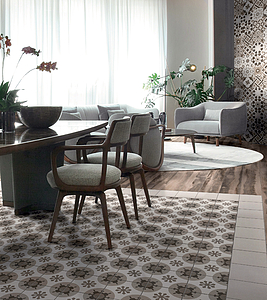 Background tile, Effect concrete, Color grey, Glazed porcelain stoneware, 20x20 cm, Finish matte