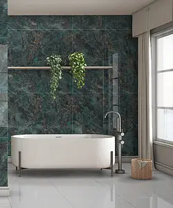 Background tile, Effect other marbles, Color green,navy blue, Glazed porcelain stoneware, 60x120 cm, Finish polished