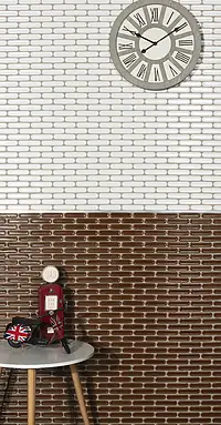 Mosaico, Effetto unicolore, Colore bianco, Gres porcellanato smaltato, 30x30 cm, Superficie lucida