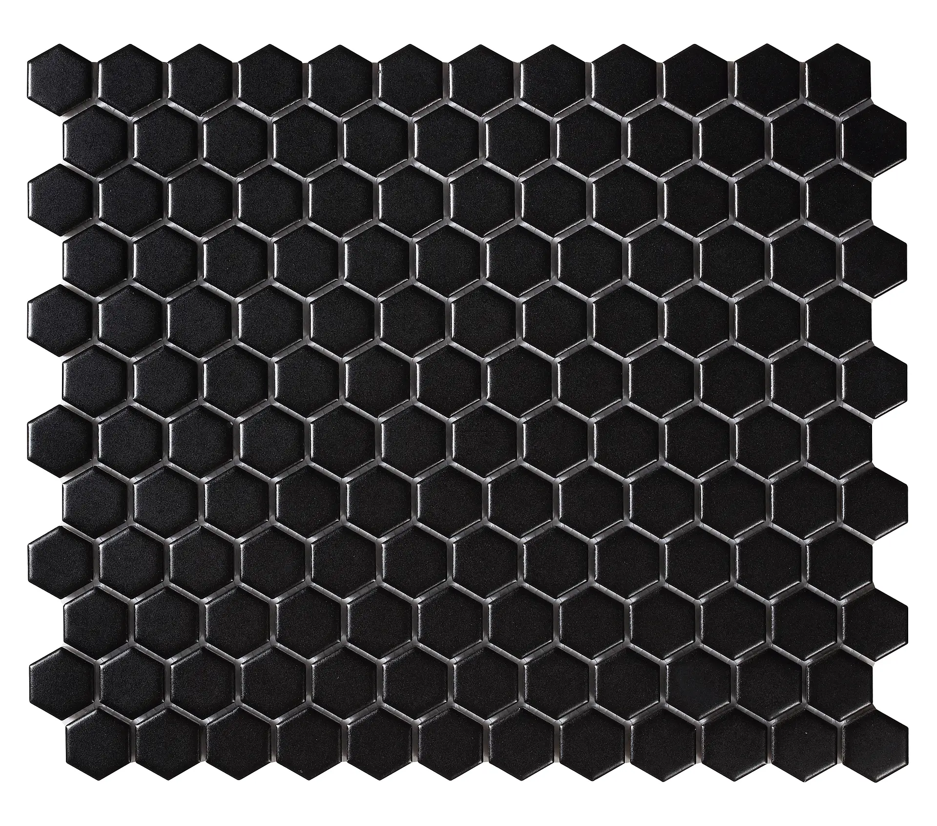 Hexagon Black Matt Intermatex Hexagon