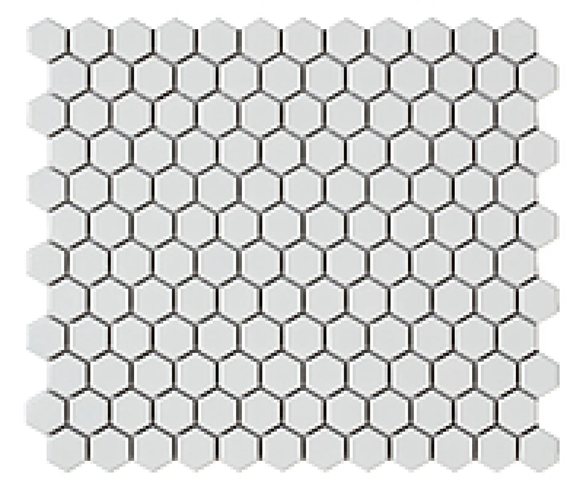 Hexagon White Matt Intermatex Hexagon