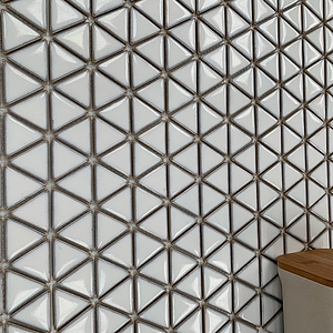 Mozaïek, Geglazuurde porseleinen steengoed, 26x30 cm, Oppervlak glanzend