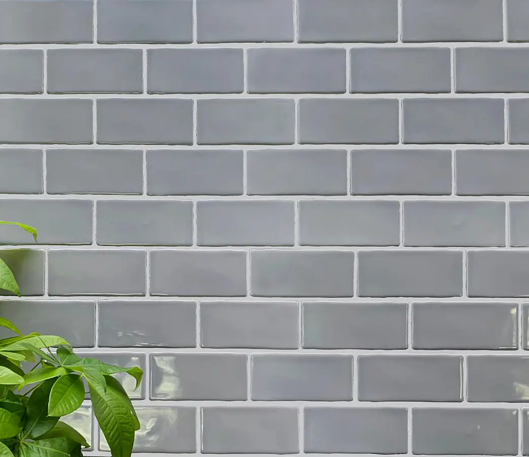 Mosaic tile, Color grey, Glazed porcelain stoneware, 26.5x30.9 cm, Finish glossy