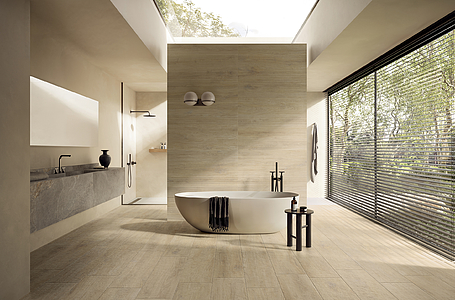 Background tile, Effect wood, Color beige, Glazed porcelain stoneware, 60x120 cm, Finish antislip