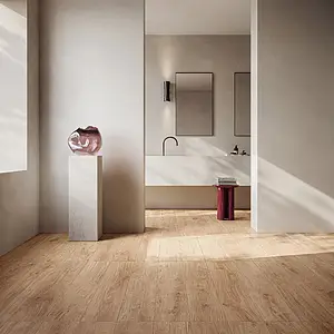 Background tile, Effect wood, Color beige, Glazed porcelain stoneware, 30x120 cm, Finish antislip