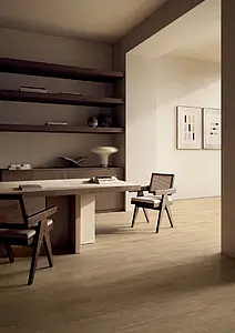 Background tile, Effect wood, Color beige, Glazed porcelain stoneware, 20x120 cm, Finish antislip