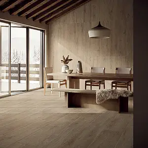 Background tile, Effect wood, Color beige, Glazed porcelain stoneware, 30x120 cm, Finish antislip