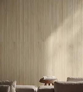 Background tile, Effect wood, Color beige, Glazed porcelain stoneware, 60x120 cm, Finish antislip