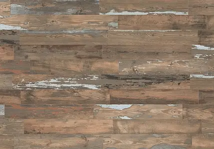 Carrelage, Effet bois, Teinte brune, Grès cérame émaillé, 20x120 cm, Surface antidérapante