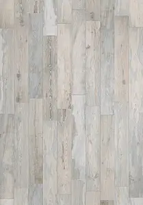Effet bois, Teinte grise,blanche, Carrelage, Grès cérame émaillé, 20x120 cm, Surface antidérapante
