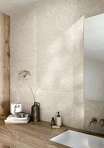 Bakgrundskakel, Textur kvartsit, Färg beige,vit, Oglaserad granitkeramik, 60x120 cm, Yta halksäker