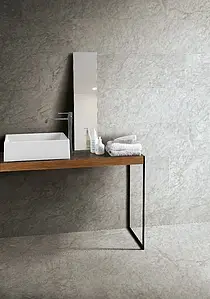 Background tile, Effect stone,carrara, Color grey, Glazed porcelain stoneware, 30x120 cm, Finish antislip