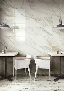 Background tile, Effect stone,other marbles, Color beige,white, Glazed porcelain stoneware, 30x120 cm, Finish polished