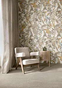 Background tile, Effect concrete, Color beige, Unglazed porcelain stoneware, 100x100 cm, Finish antislip