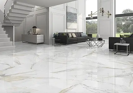 Background tile, Effect other marbles, Color white, Glazed porcelain stoneware, 120x120 cm, Finish polished
