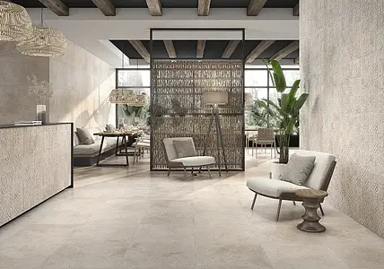 Background tile, Effect other stones, Color beige, Glazed porcelain stoneware, 59.5x119.2 cm, Finish matte